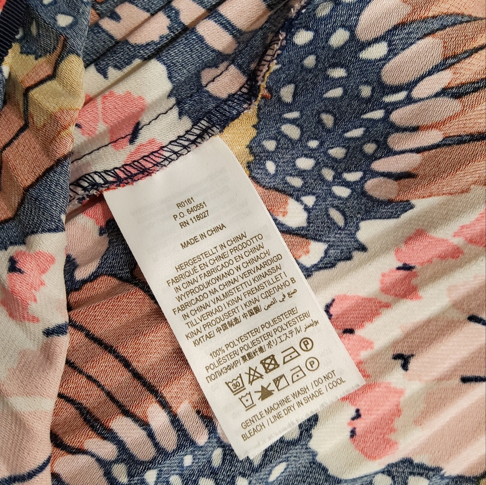 Boden Pleated Floral Midi Skirt Size 16/18 - Picture 6 of 11